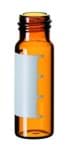 Zeige Details für 4.0 ml amber screw neck vial with label Bild von 4.0 ml amber screw neck vial with label