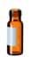 Bild von 1.5 ml amber short thread vial with label, silanized