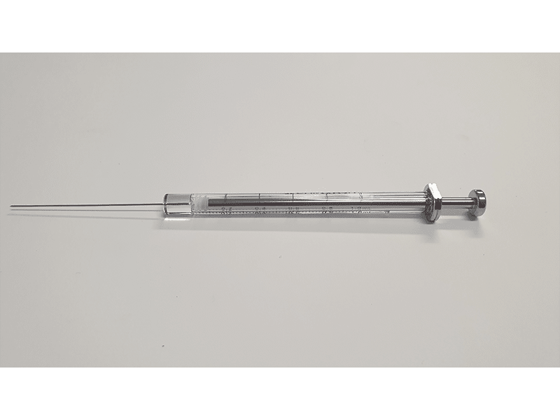 Bild von HS Syringe; 1 ml; gas tight; fixed needle; 23G; 50mm needle length;side hole dome